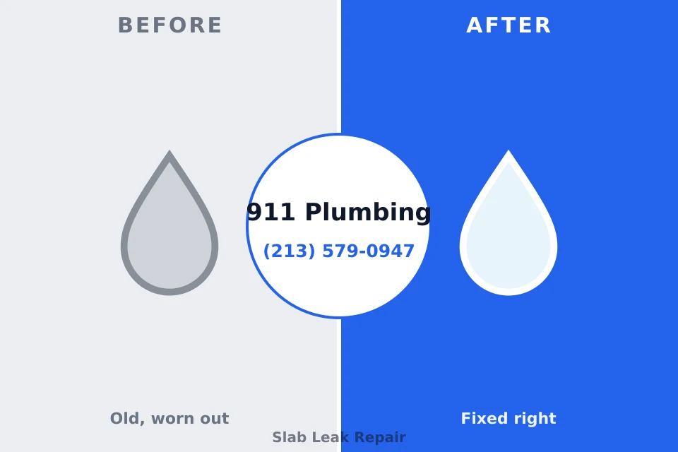 Before and after: plumbing repair Woodward, OK